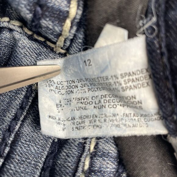 Nine West Jeans Embellished Bling Pockets Bootcut Women's Size 12 - Picture 7 of 16